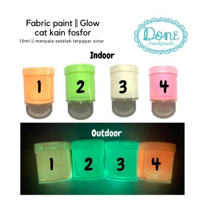 

Gid paint cat fosfor glow in the dark cat kain glow paint cat lukis - 1