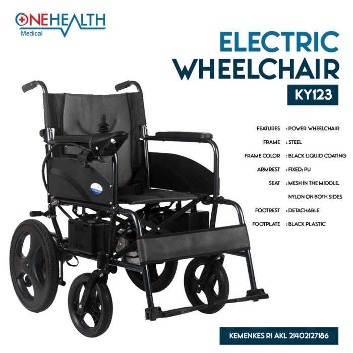 ONEHEALTH -  Kursi Roda Elektrik KY 123 / Electric Wheelchair
