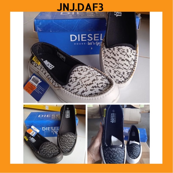 7.7 MEGA SALE (OBRAL) Sepatu cewek slip on Obral merk diesel house type Lavender