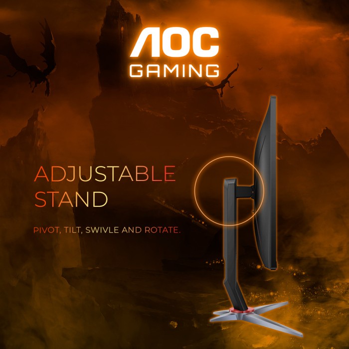 AOC 24G2SP Gaming Monitor 23.8&quot; Inch IPS FHD 165Hz G-Sync Compatible