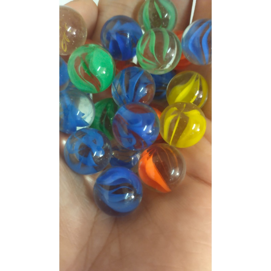 Gundu Belimbing Gundu Susu  Kelereng Mata Kucing Marble (Per 40)
