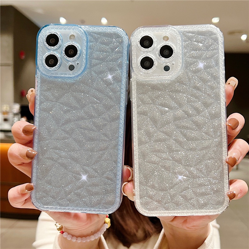 Softcase Iphone Casing IphoneUntuk Iphone 14 13 12 11 Pro Max X Xr Xs Max7 8 Plus Case Diamond Glitter