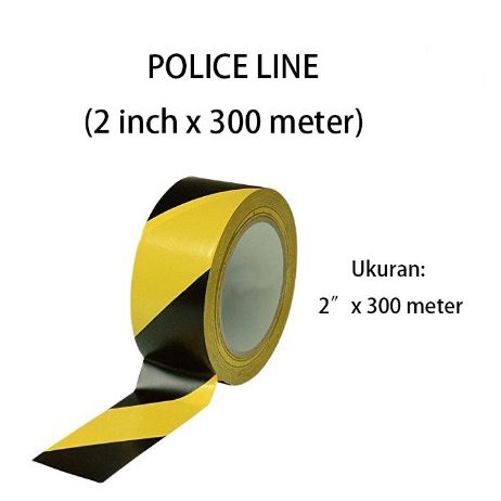 PROMO UNTUKMU!! Police Line / Garis Polisi 2 inchi x 300 meter / Barricade Tape