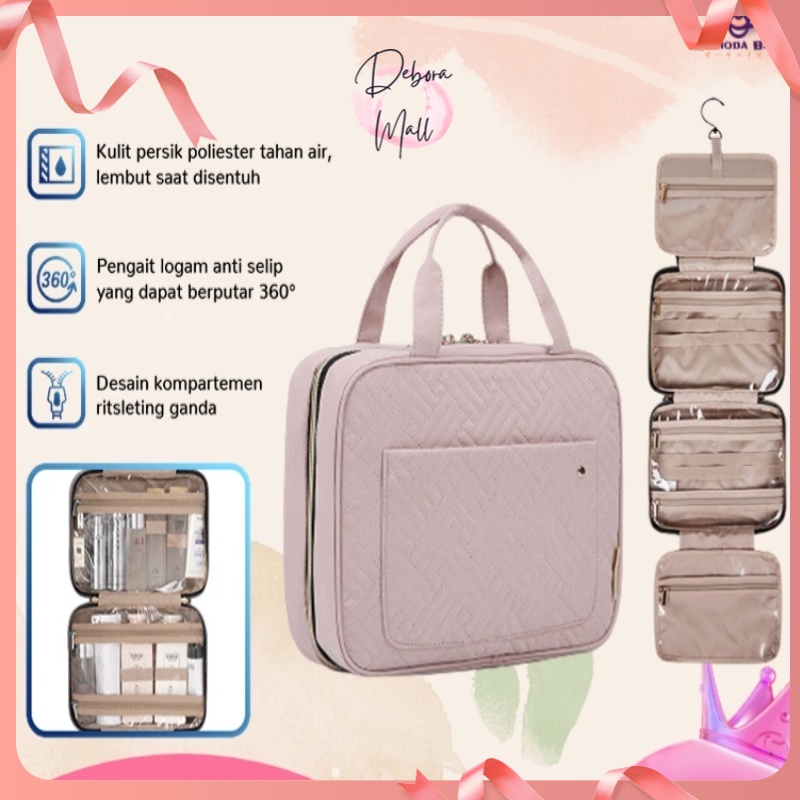 【Debora Mall】tahan air berkapasitas besar TAS KOSMETIK /Tas kosmetik perjalanan wanita/TAS SKINCARE / TAS PERLENGKAPAN MANDI/tas penyimpanan portabel wanita