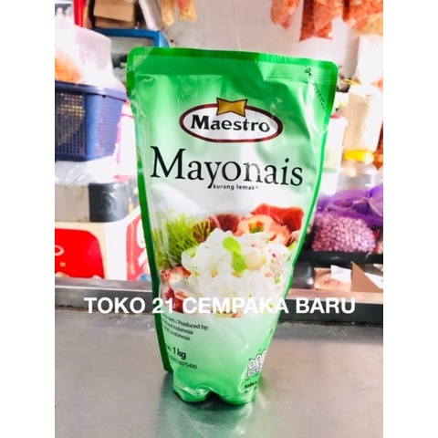 

Maestro Mayonais Refill 1 KG |Mayones Mayonnaise 1KG 1000g Murah Promo