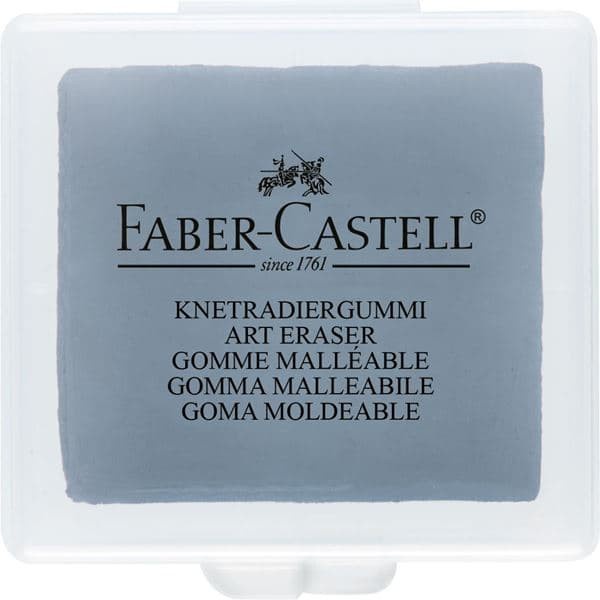 

Faber Castell Kneadable eraser grey in plastic box - Knetgummiradierer