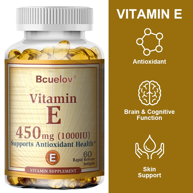 Bcuelov vitamin e supelemen kesehatan kulit isi 120 kapsul