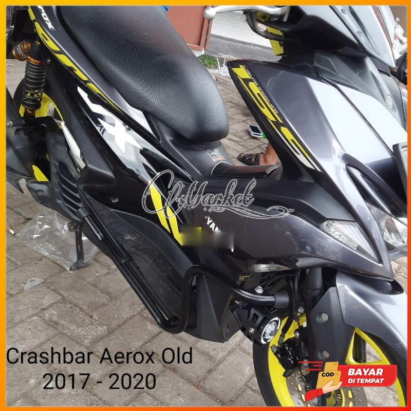 Crashbar Yamaha Aerox 155 dan NEW AEROX 2021 connected