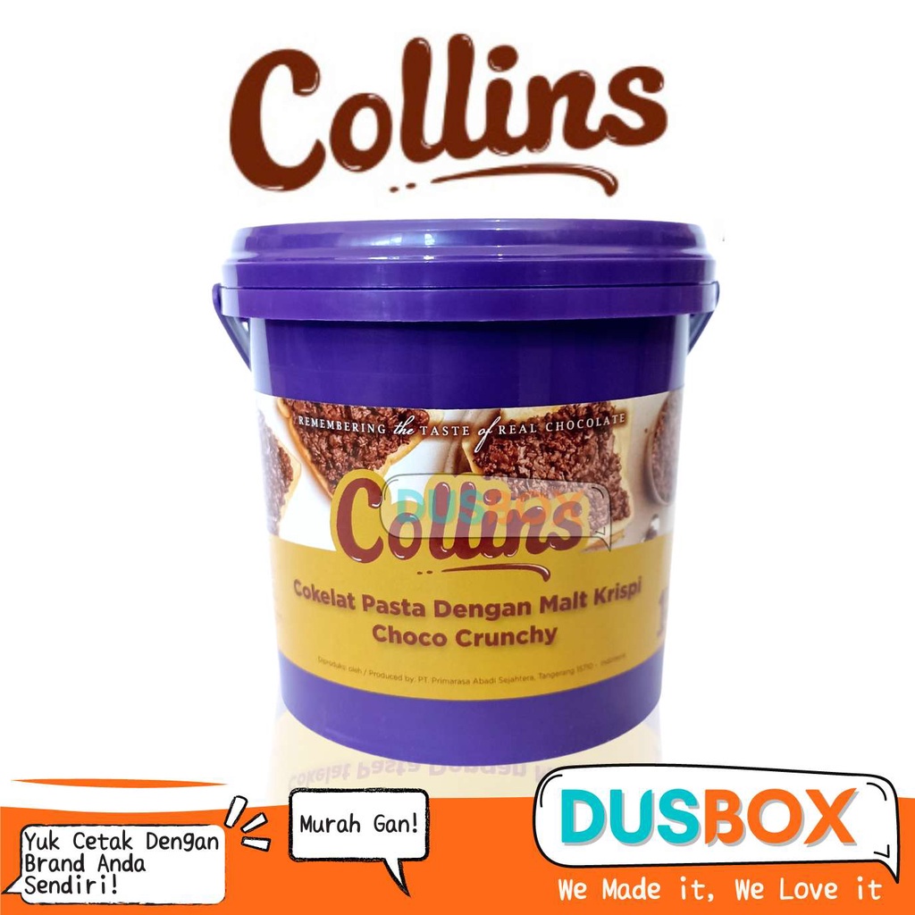 

Collins Choco Crunchy 1 kg/ Selai Roti / Toping Donat Collins / Selai Donat / Collins Selai Donat