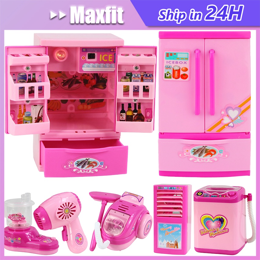 Mainan Rumah Rumahan Anak Perempuan Simulasi Delicious Kulkas / Mesin Cuci / Ac Anak / Penyedot Debu