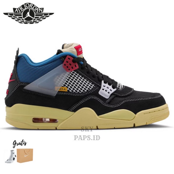 AIR JORDAN 4 RETRO UNION OFF NOIR - 40