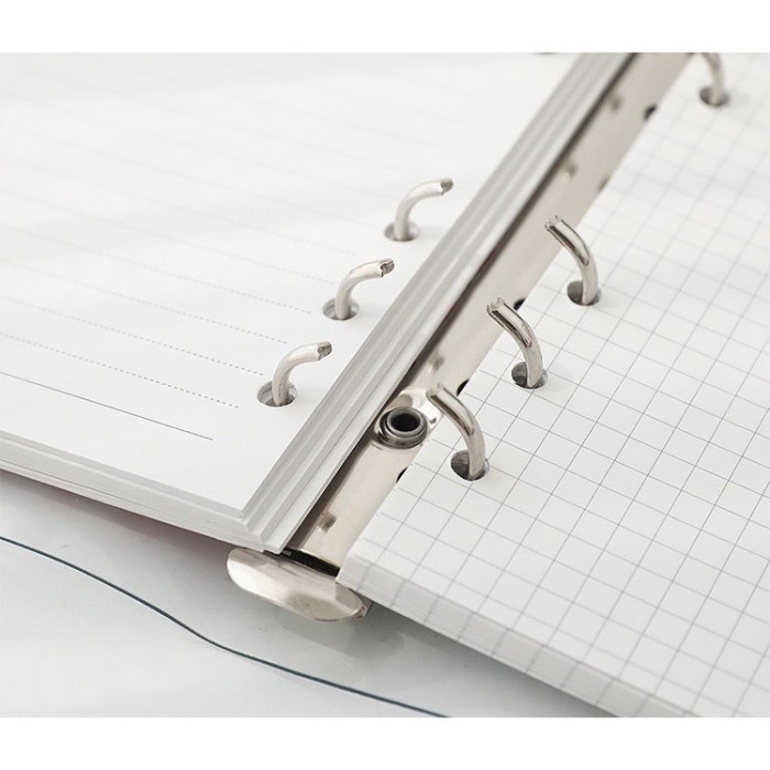 

RB Ring Binder 6 Lubang A6 Aesthetic Binder Transparan Note Map Binder