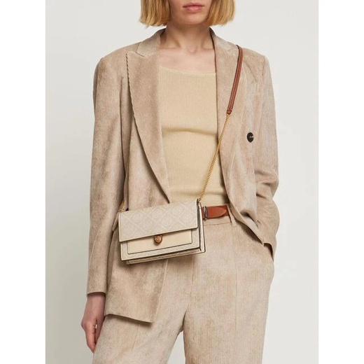 Tory Burch Monogram Chain Wallet Shoulder bag - ivory