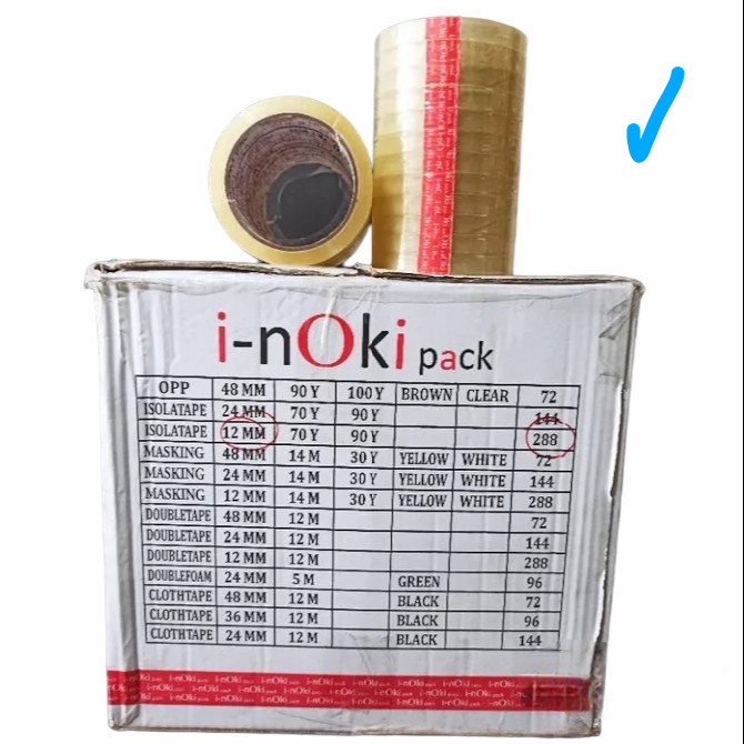 

1DUS go grab selotip isolasi solasi lakban kyoto 24mm atau 12mm -