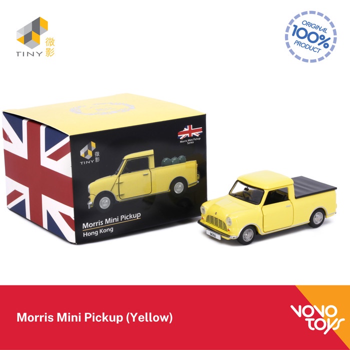 Tiny Diecast Morris Mini Pickup Hong Kong Yellow