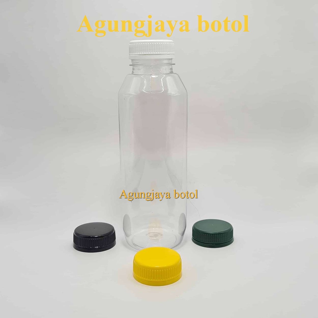 Botol 500 ml Kale Bulat Natural / BotolPlastik / Botol Madu / Botol Minuman / Botol Kale / Botol 500