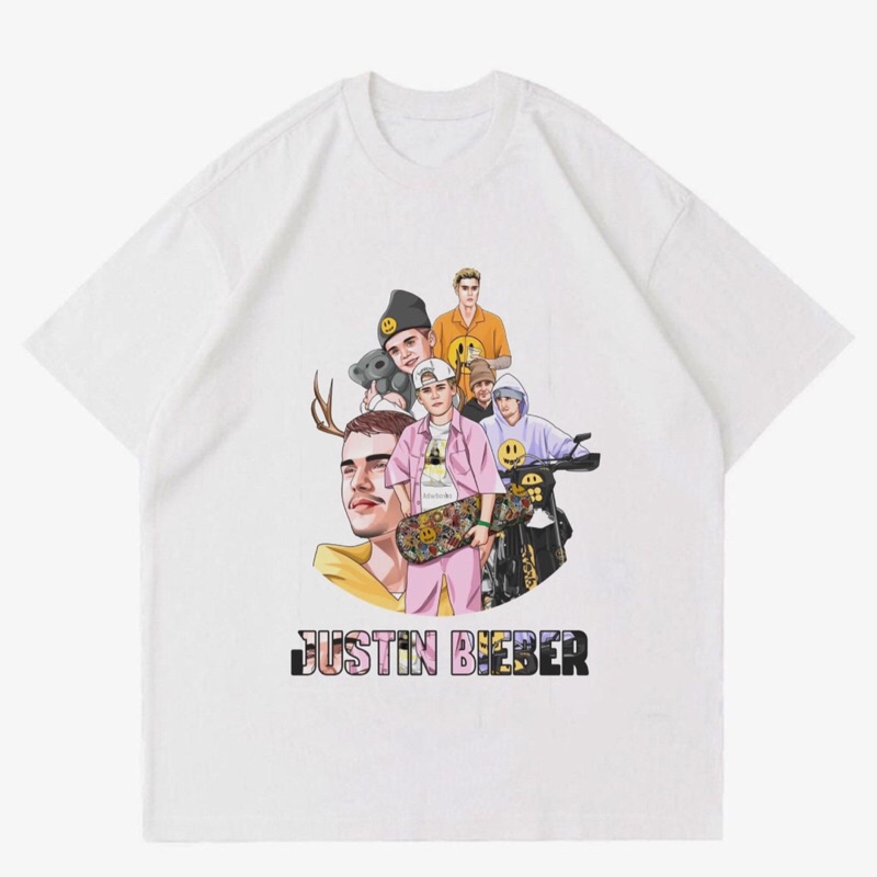 BAJU KAOS VINTAGE JUSTIN BIEBER “VEKTOR” | T-SHIRT KAOS JUSTIN BIEBER ART WORK | BAJU KAOS OVERSIZE 