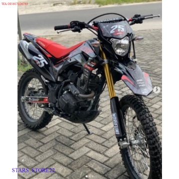 (PREMIUM) DECAL CRF 150L HITAM MERAH CUSTOM