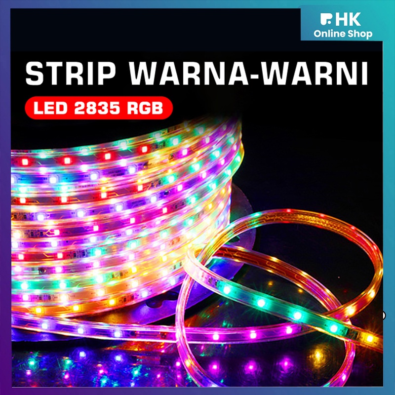 Lampu LED Strip RGB 2835 / LED Strip 2835 Warna Warni 220V