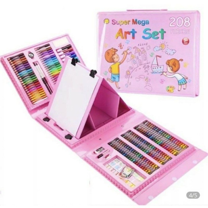 

[LK-0528] Crayon Super Mega Art Set 208pcs -Alat Gambar Crayon Super Mega