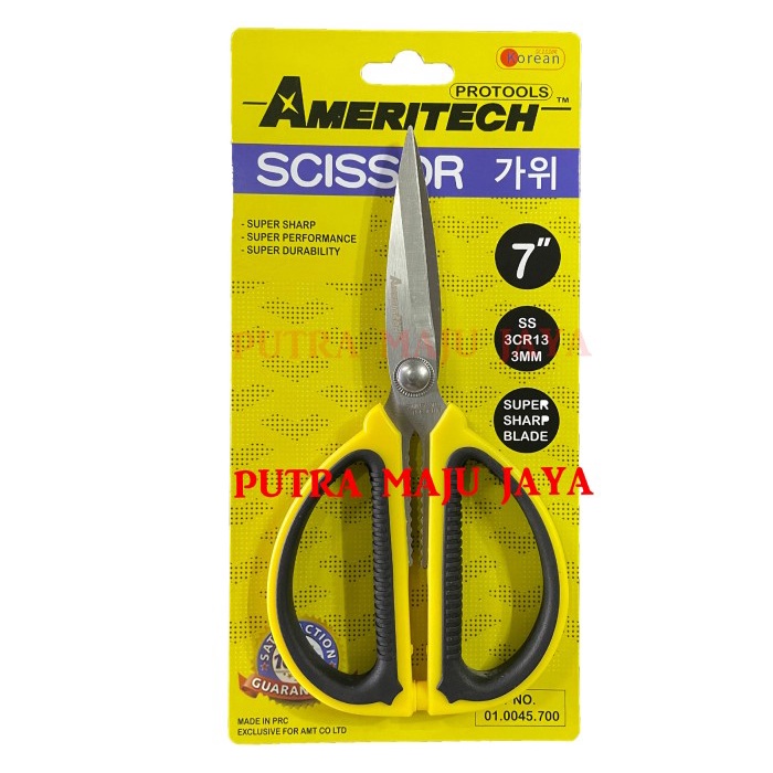 

GUNTING KULIT KOREA HEAVY DUTY TEBAL SS AMERITECH 7" INCH KAIN KARTON