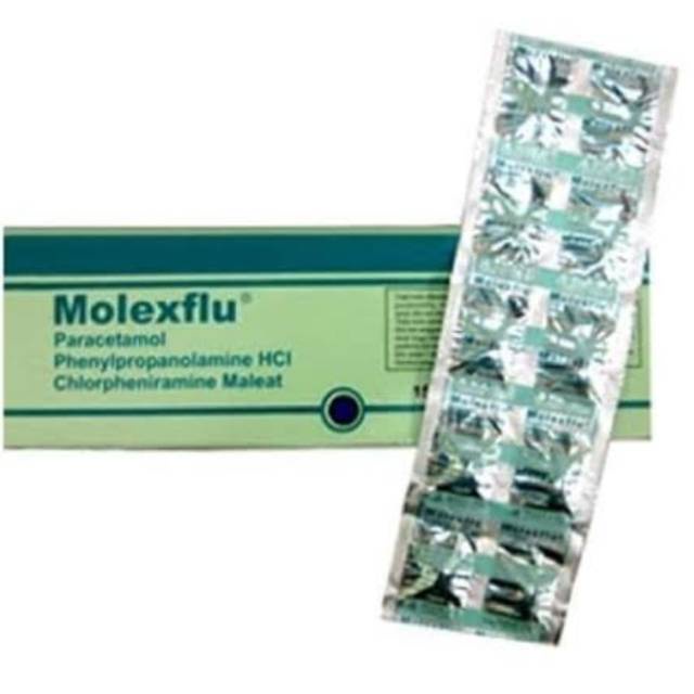 MOLEXFLU STRIP 10 TABLET - MOLEX FLU OBAT DEMAM SAKIT KEPALA FLU