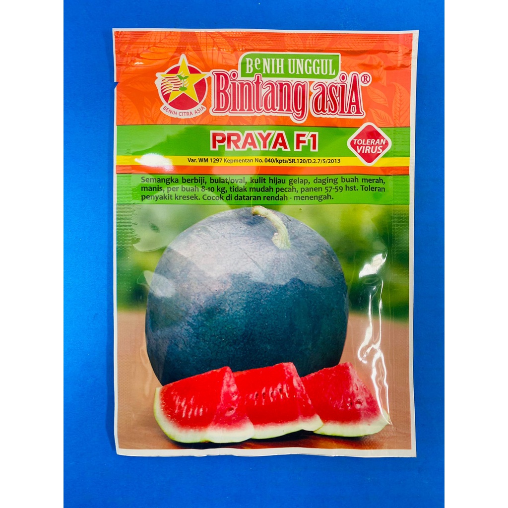 Promo Benih semangka berbiji PRAYA F1 isi 20gr dari BINTANG ASIA