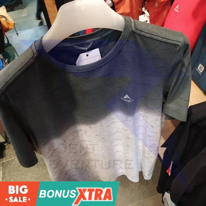 Kaos EIGER1989 Klemantan MT T-Shirt Black Hitam 91000 5197 Original Cowok KEREN AWET