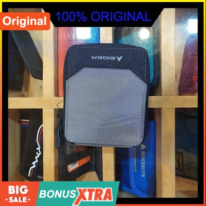 Dompet EIGER1989 TOUCAN WALLET Grey Tosca Orange 91000 4101 Original