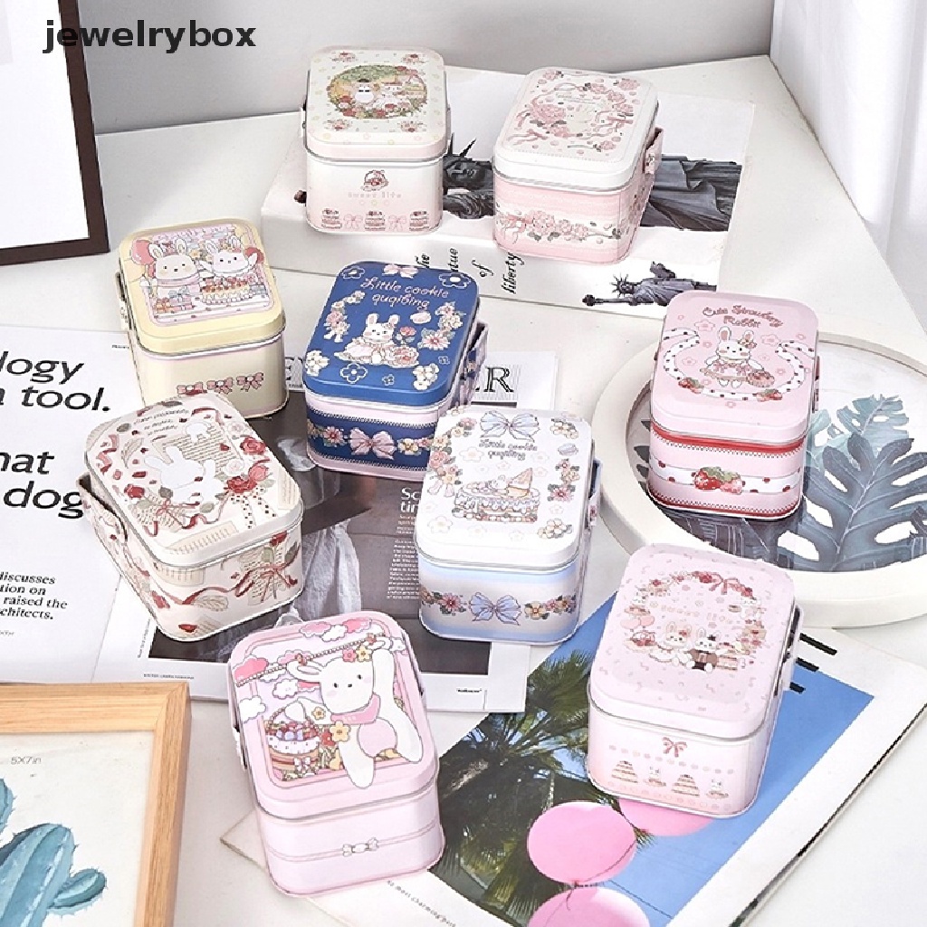 [jewelrybox] 1pc Vintage Koper Kecil Penyimpanan Tin Metal Candy Box Gift Box Cookie Gift Box Butik