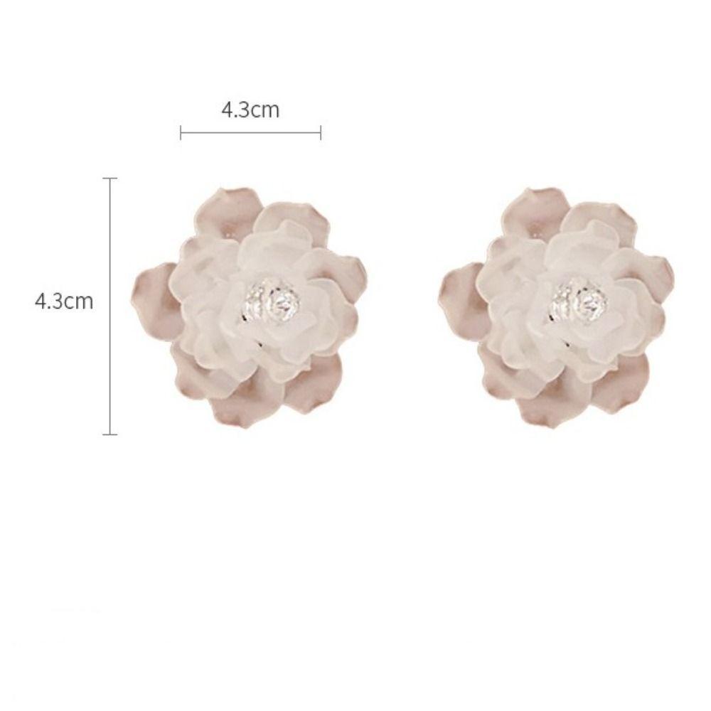 Anting Tindik Nanas Bunga Elegan925 Silver Needle Ear ornaments