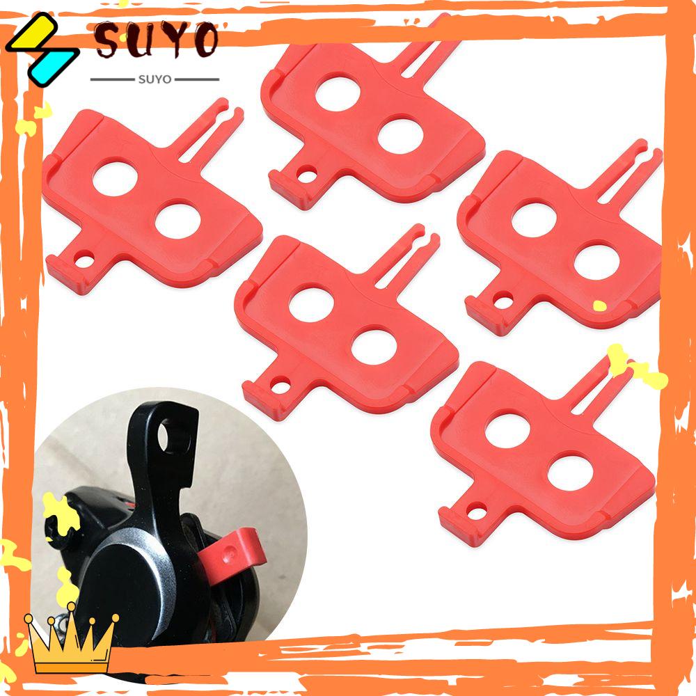 Suyo 1/5pcs Kampas Rem Bersepeda Merah Outdoor Spacer Instert