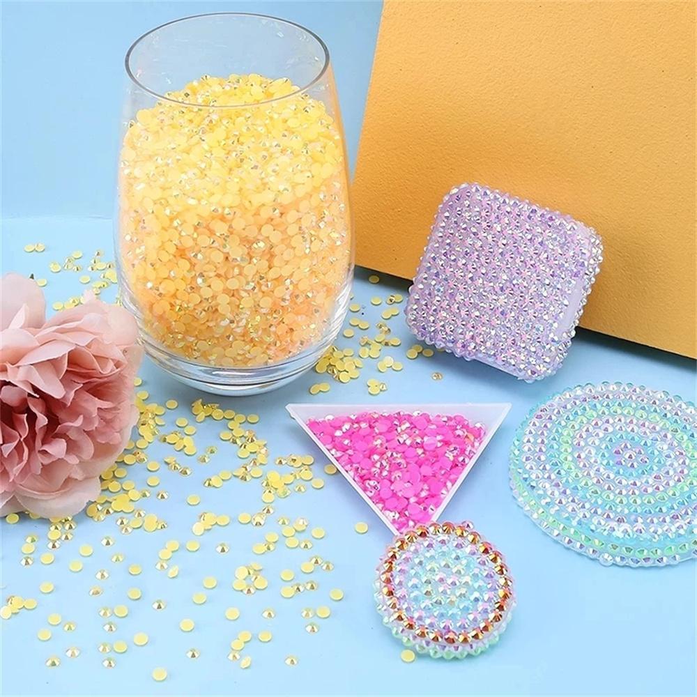 Lanfy Berlian Imitasi Belakang Datar2023Aksesoris Nail Art Bling Untuk Diy Nail Art Kaca Berlian Imitasi