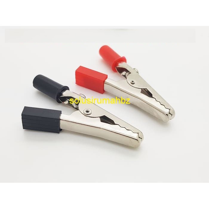 JEPIT AKI 5CM 20A AMPERE MERAH HITAM SET 50MM ACCU KECIL