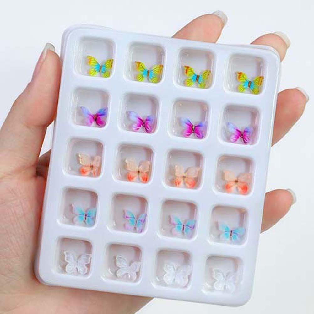 Needway Busur Dekorasi Kuku Fashion Ins Gaya Camellia Ikatan Simpul Manikur Aksesoris Beruang Aurora Nail Art Drills