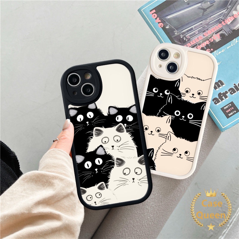 Cute Funny Cat Casing Infinix Hot 11s 9 10T 10 11 10s Play Hot 10 Lite Infinix Note 8 Smart 5 6 Cartoon Soft Tpu Phone Cover