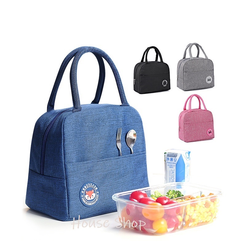 HS-0209-Tas Bekal lunch Bag Premium Serba Guna- Cooler Bag Tempat Makanan  Bahan 2 Lapis-Tas Travel Tempat Bekal Lunch