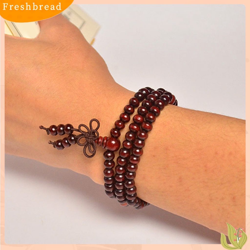 &lt; Freshbread &gt; Gelang Multilayer Perhiasan Hadiah Kayu Fashion Wooden Beads Gelang Kalung Untuk Kekasih