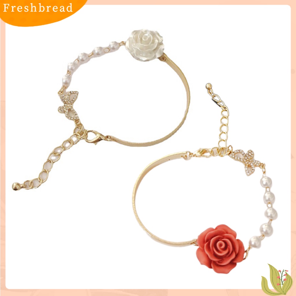 &lt; Freshbread &gt; Women Bracelet Eye-catching Tahan Aus Tembaga All-Match Women Butterfly Bracelets Perhiasan Hadiah Untuk Gadis