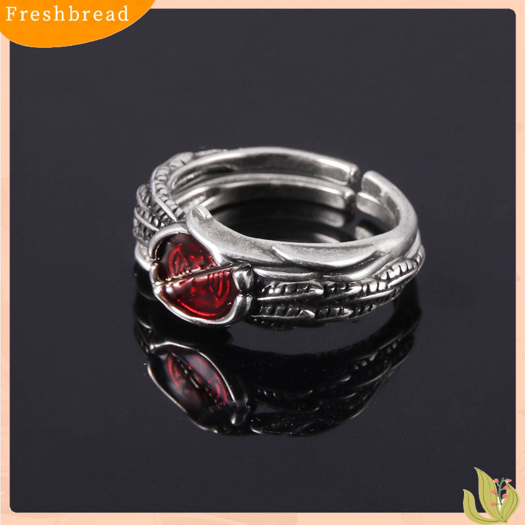 &lt; Freshbread &gt; 2Pcs Cincin Jari Minimalis Vintage Retro Pembukaan Yang Dapat Disesuaikan Halus Menghias Tembaga Brkoen Specie Wanita Rings Perhiasan Aksesori