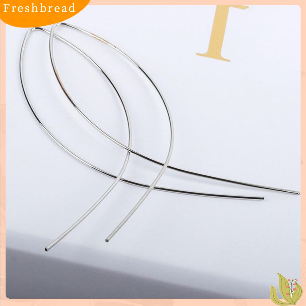 &lt; Freshbread &gt; Fashion Wanita Salib Panjang Garis Ikan Menjatuhkan Anting-Anting Buatan Tangan Seni Perhiasan Hadiah