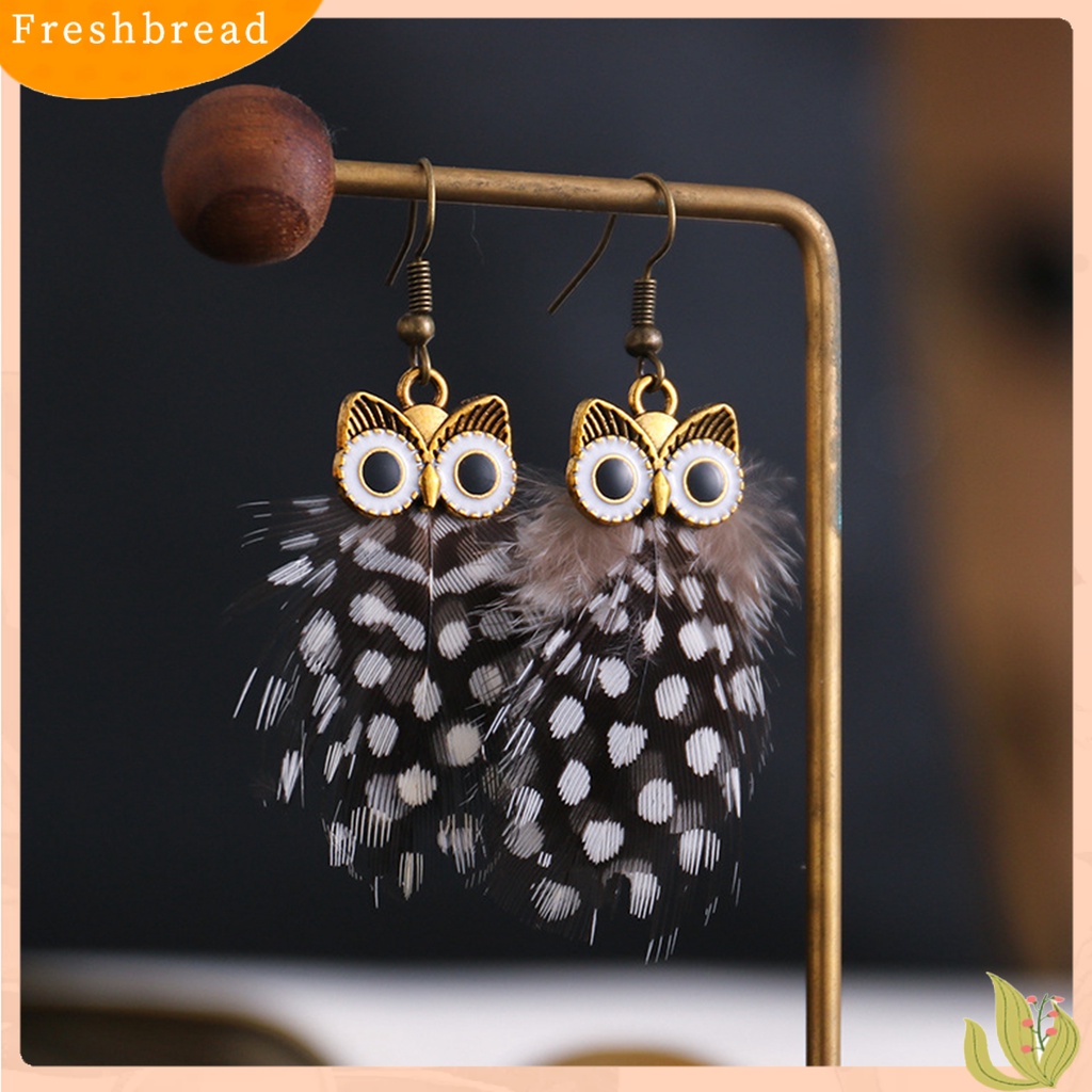 &lt; Freshbread &gt; 1pasang Anting Wanita Bentuk Hewan Lucu Alloy Anting Kait Warna-Warni Untuk Hadiah