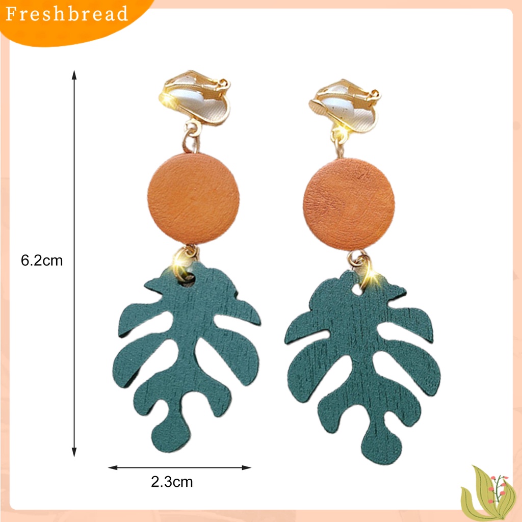 &lt; Freshbread &gt; 1pasang Klip Anting Busur Jumbai Perhiasan Tanpa Tindik Berlian Imitasi Drop Earrings Hadiah Ulang Tahun