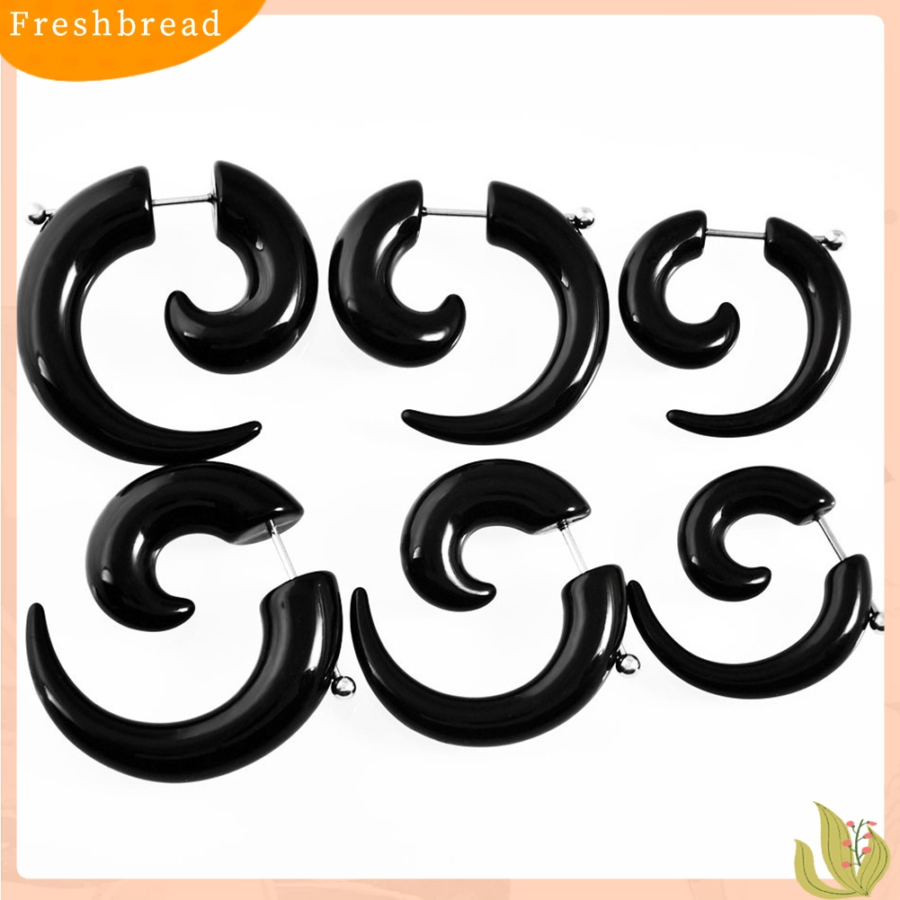 &lt; Freshbread &gt; 1Pc Unisex Spiral Ear Plug Tandu Pengukur Terowongan Daging Tindik Perhiasan Hadiah