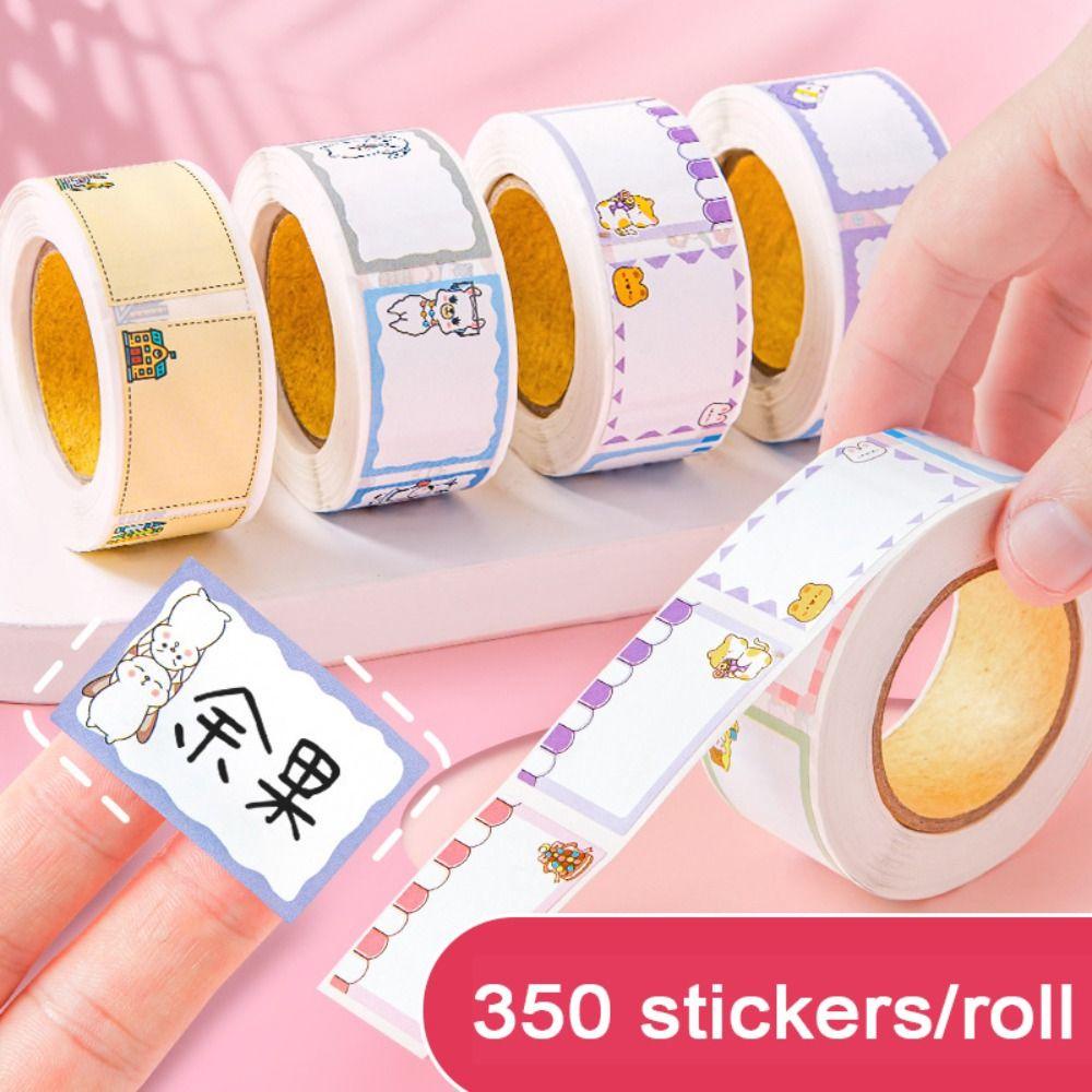 Nanas 2roll Label Stiker Hadiah Siswa Dapat Ditulis Tahan Air Diy Scrapbooking Botol Tag