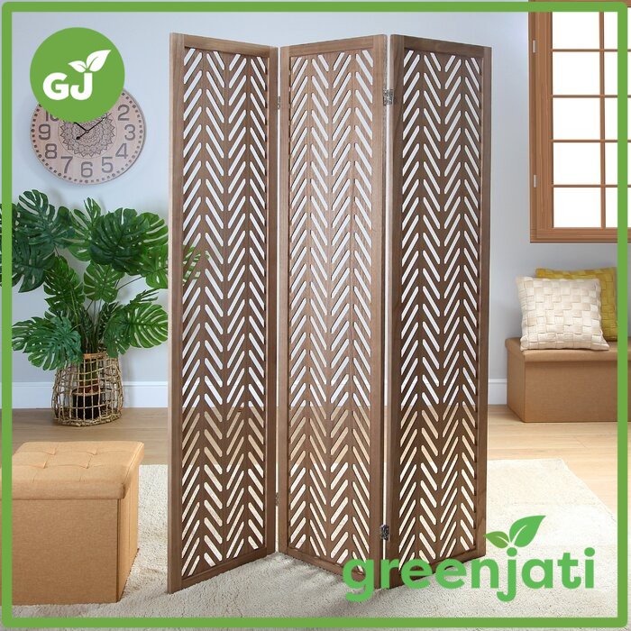 Sekat Pembatas Ruangan Minimalis Kayu Lipat