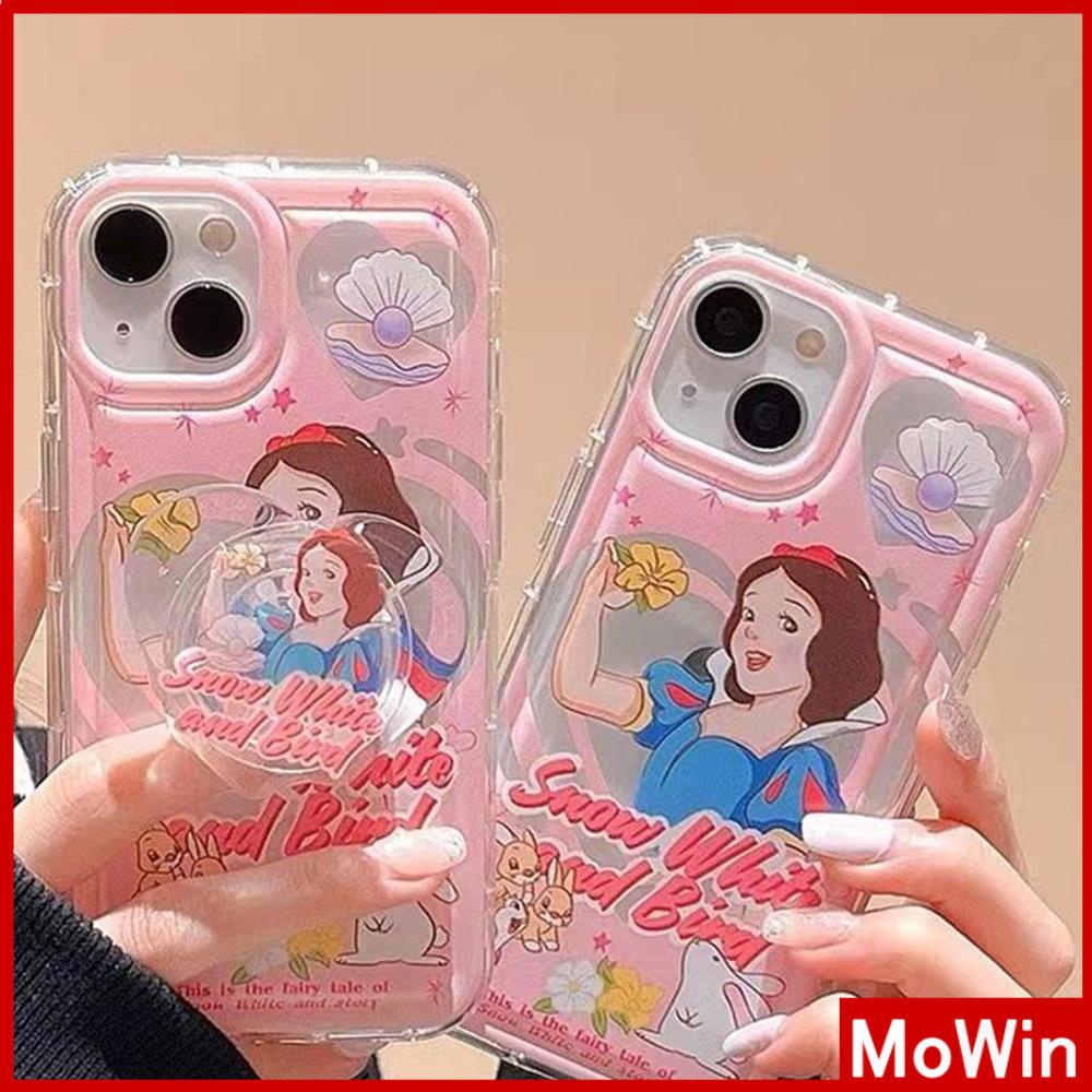 For iPhone 14 Pro Max iPhone Case with Grip Stand Princess Heart Shaped Folding Holder Airbag Clear Case Soft Case Compatible with iPhone 13 Pro max 12 Pro Max 11 xr xs max 7Plus