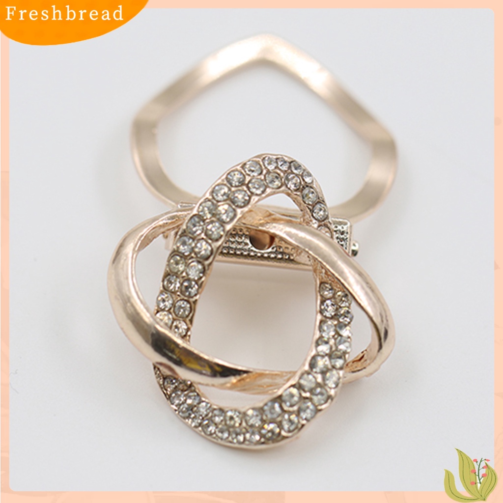 {In Stock} Bros Cincin Holder Syal Wanita Bahan Alloy Lapis Emas Kokoh Untuk Pakaian Sehari-Hari