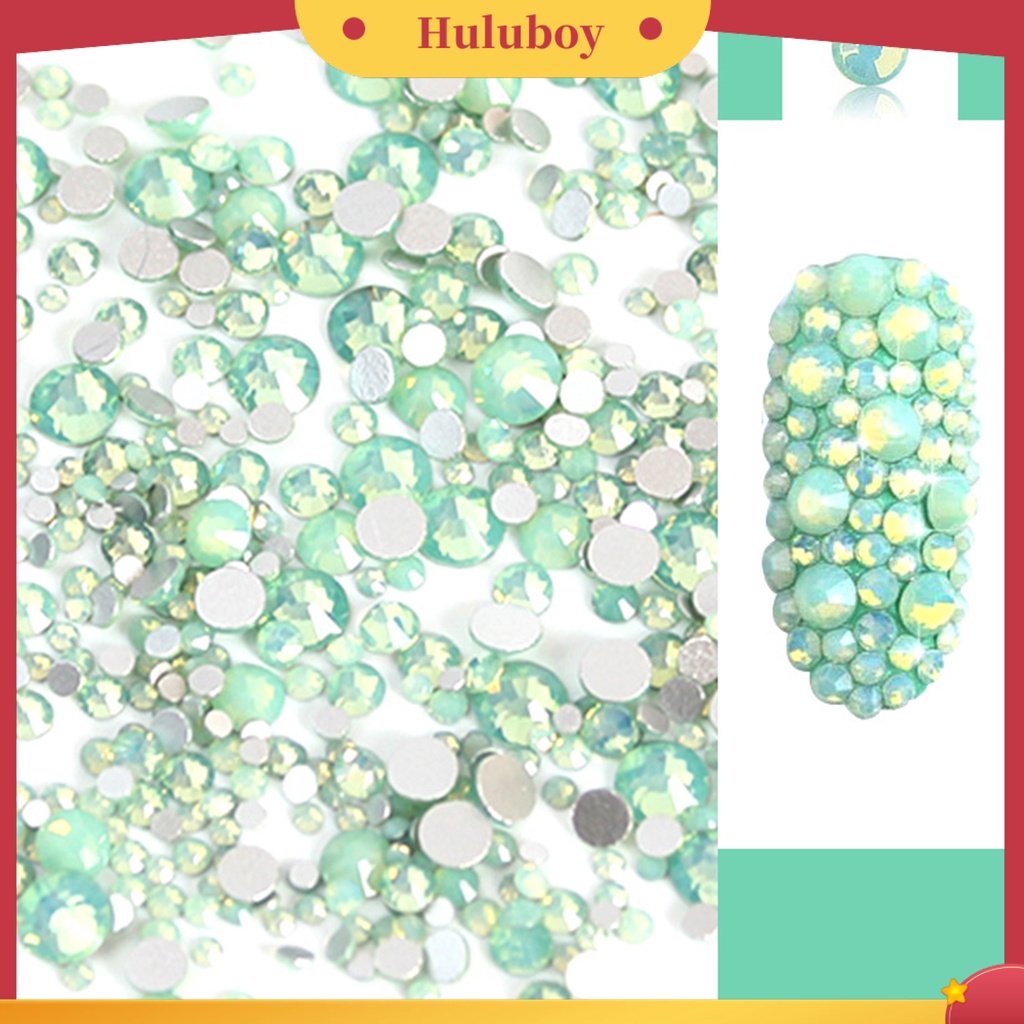{In Stock} Nail Art Rhinestones Sparkling Pretty Dekorasi Kuku Flat Back Clear Strass Stones Untuk DIY
