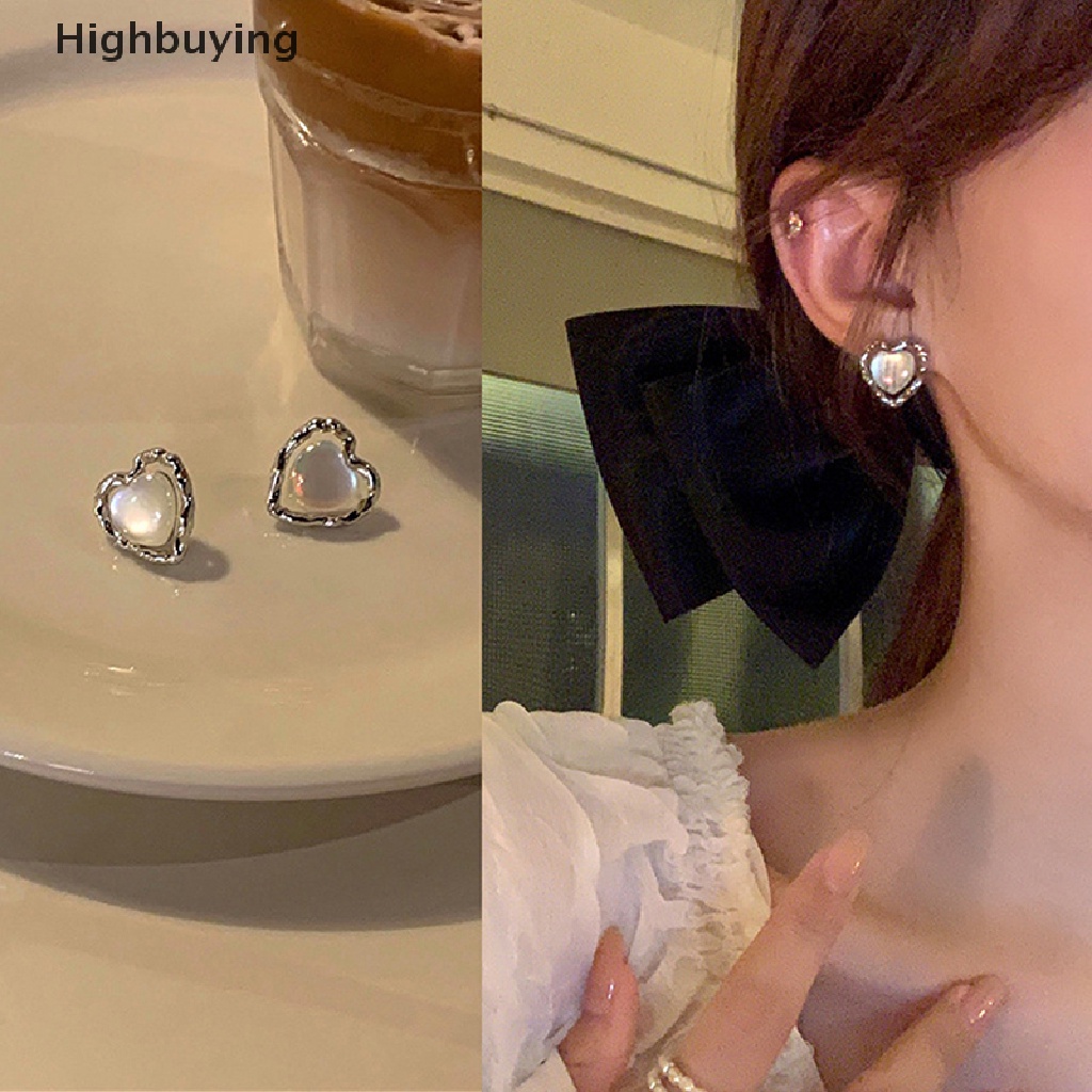 Hbid Anting Hati Vintage Trendi Untuk Wanita Klasik Kecil Lucu Halus Stud Earrings Glory